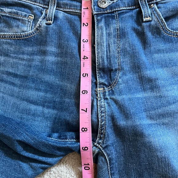 AG Adriano Goldschmied Jeans Womens 27R Stevie Ankle Slim Straight Distressed - Picture 6 of 9